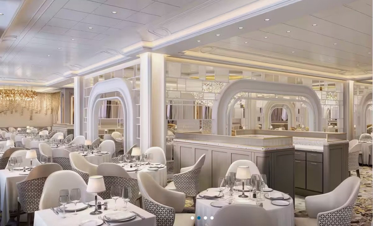 The Grand Dining Room on the Oceania Allura